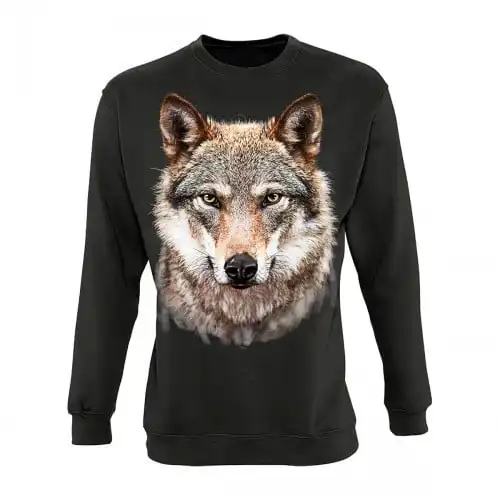 Sudadera Lobo color Gris