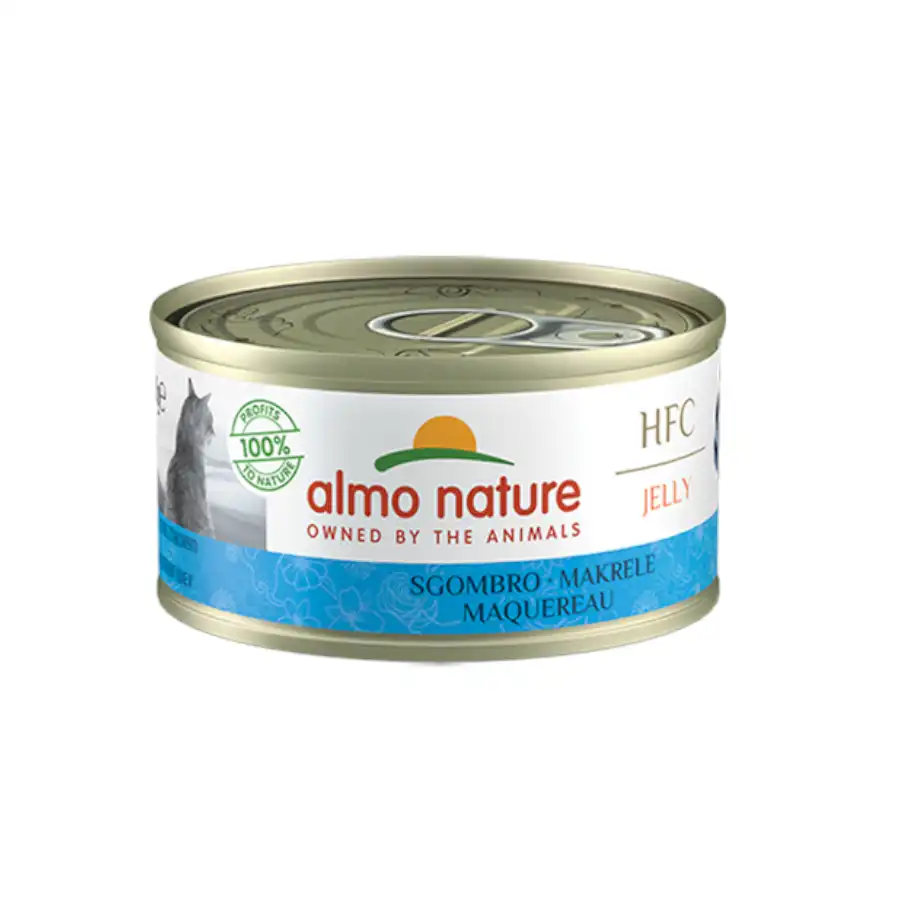 Almo Nature HFC caballa lata en gelatina para gatos