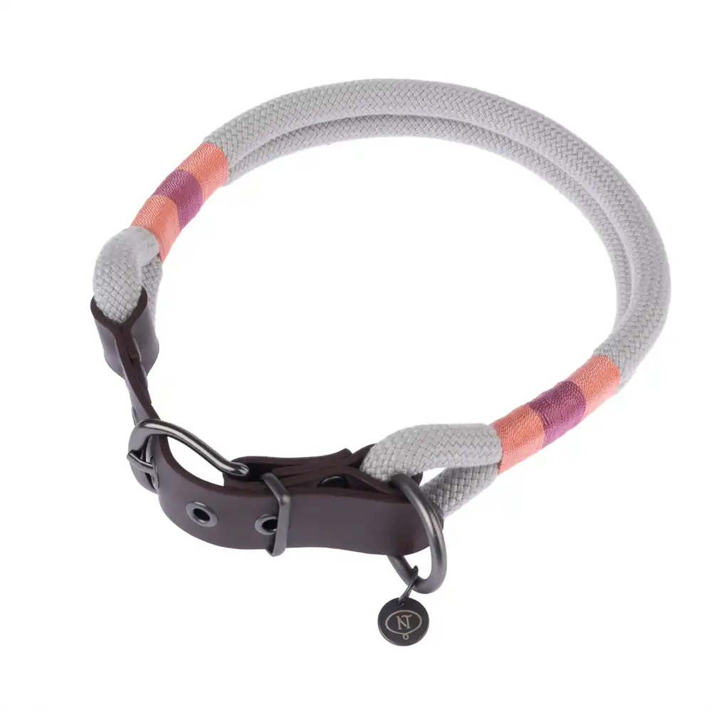 Collar Nomad Tales Spirit piedra para perros - M: 40 - 46  cm contorno de cuello, 35 mm (An)