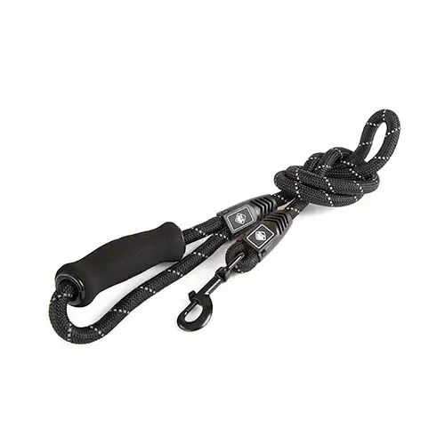 TK-Pet Reflective Correa Negra para perros