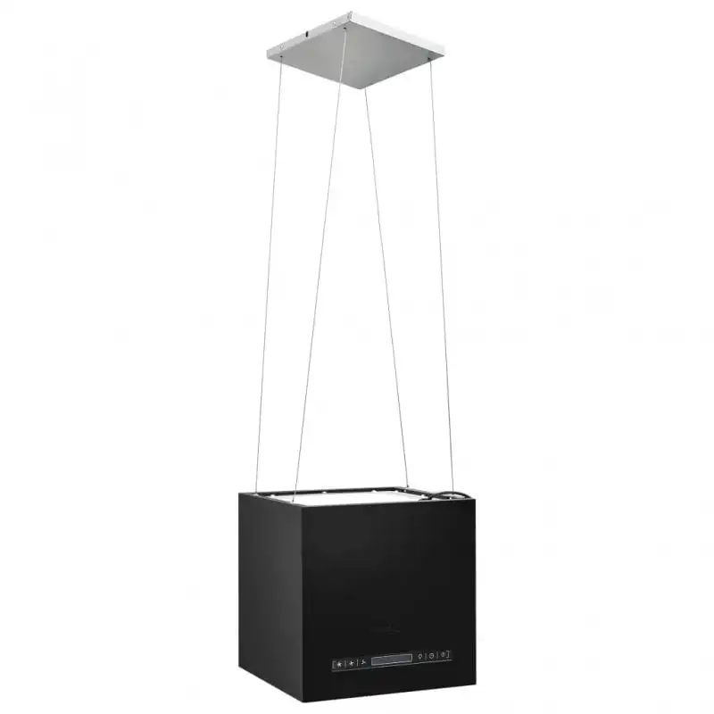 VidaXL Campana Decorativa de Isla 37cm D Negro