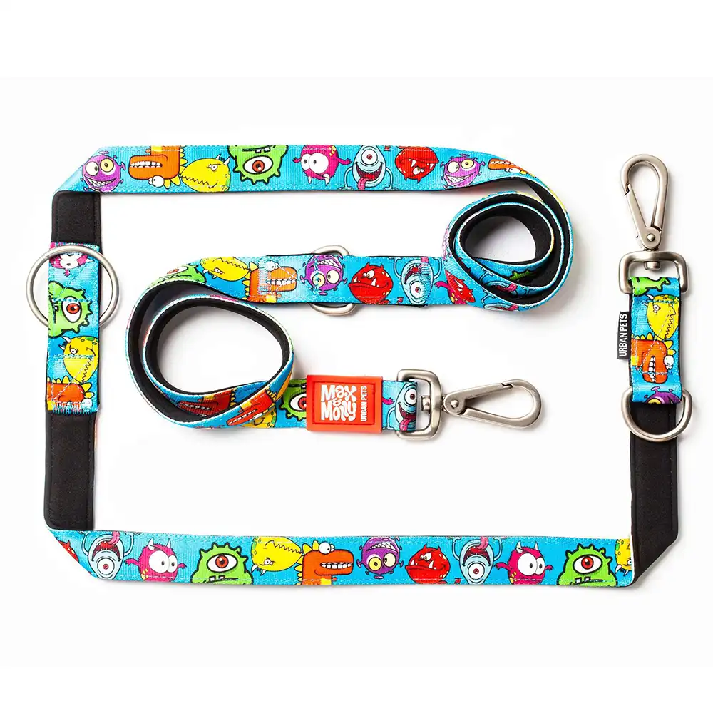 Correa ajustable Max & Molly Little Monsters para perros - Talla L: 200 x 2,5 mm (L x An)