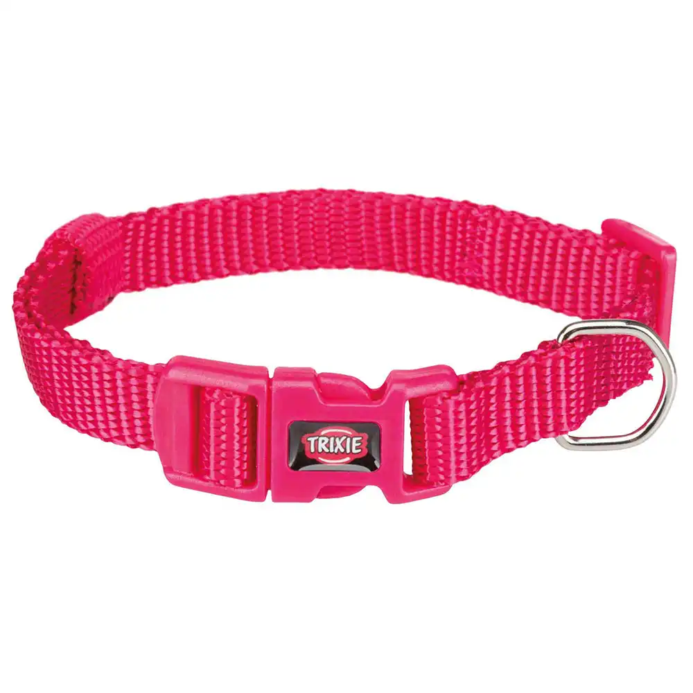 Collar Trixie Premium fucsia para perros - XS–S: 22–35 cm perímetro de cuello, 10 mm de ancho