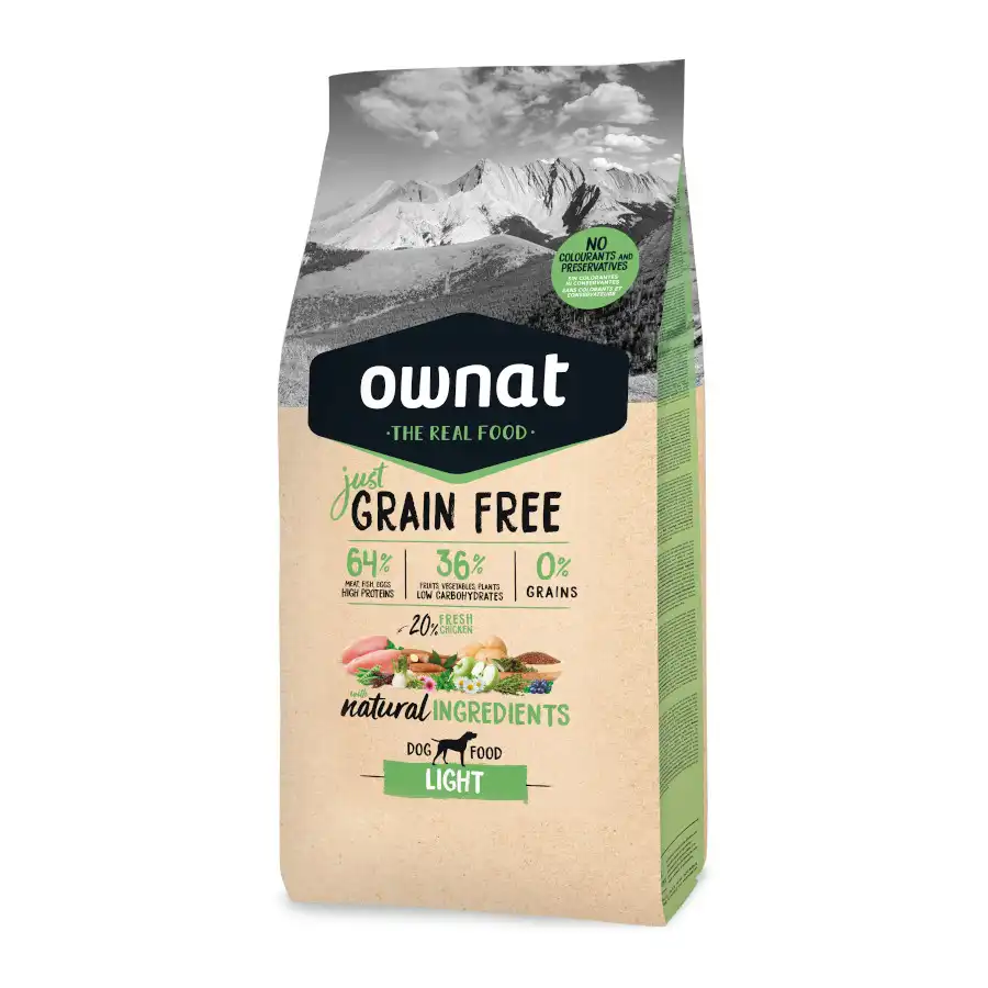 Ownat Just Grain Free Adulto Light pienso para perros