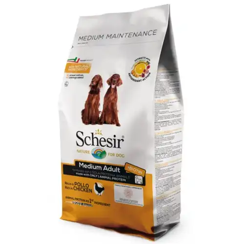 Schesir Adult Medium Nature Pollo pienso para perros