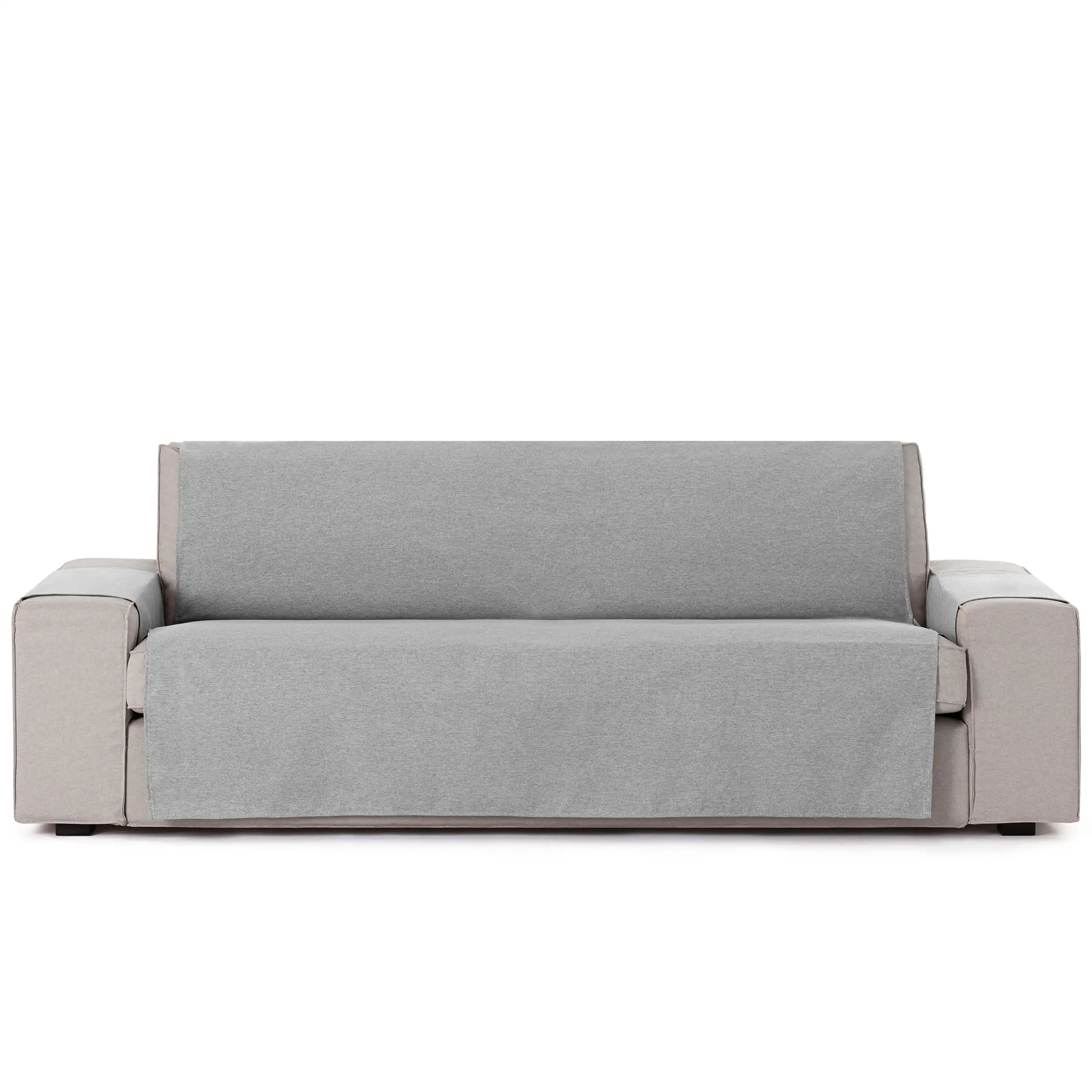 Vipalia Protector Cubre Sofá 1 Plaza / Relax Color Gris Modelo Brisa