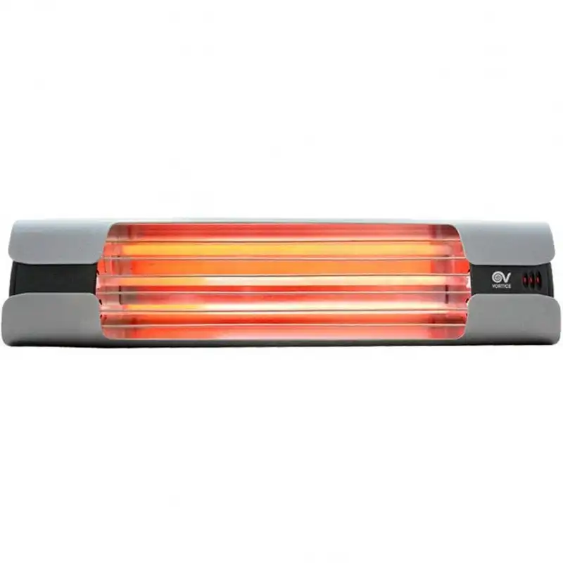 CasaFan Vortice Thermologika Design Calefactor de Cuarzo 1800W Gris Pulido