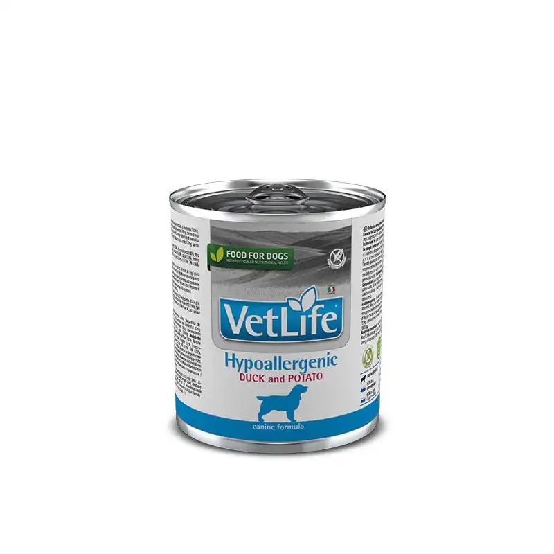 Farmina vet life dog hypoallergenic pato caja 6x300gr dieta húmeda para perros, Unidades 6x300Grs