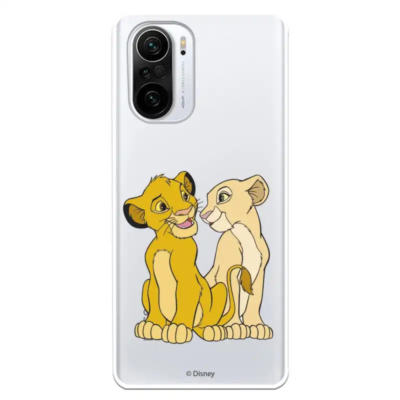 Funda Oficial de Disney Simba y Nala Silueta El Rey León para Xiaomi Mi 11i