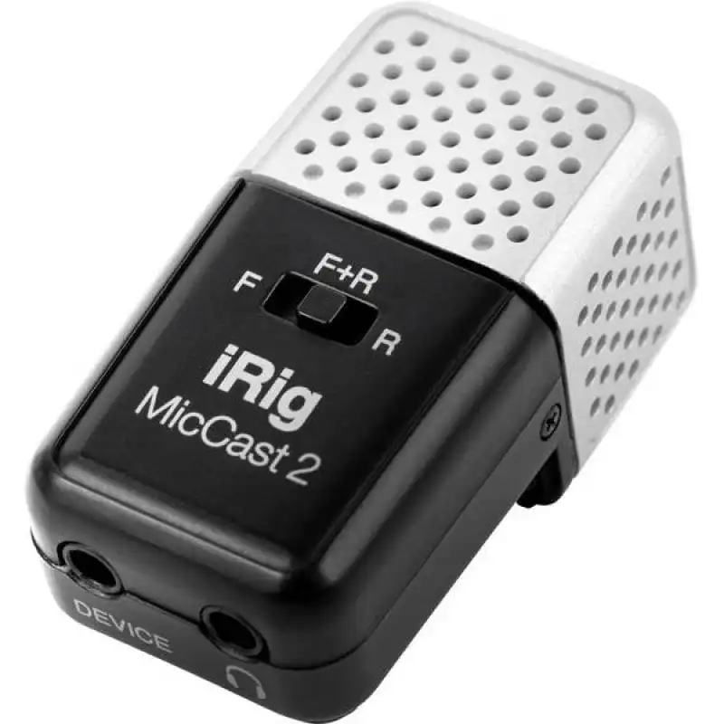 IK Multimedia iRig Mic Cast 2 Micrófono Dual Ultracompacto