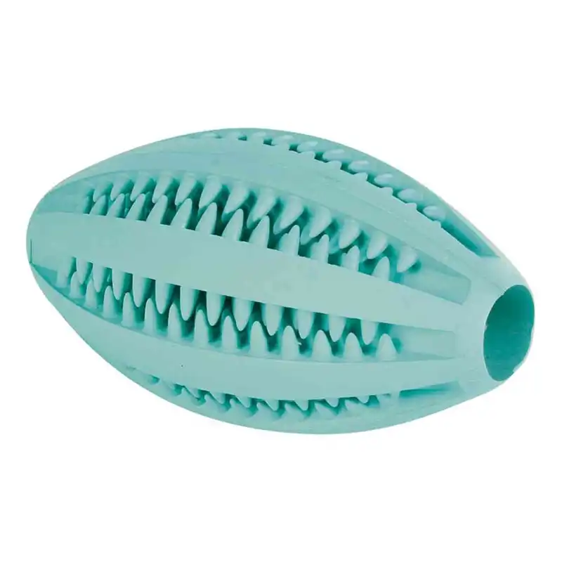 Juguete Denta Fun pelota rugby con menta