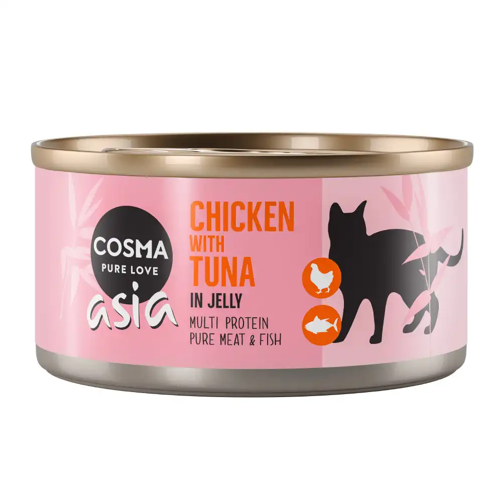 Cosma Asia en gelatina 6 x 170 g - Pollo con atún