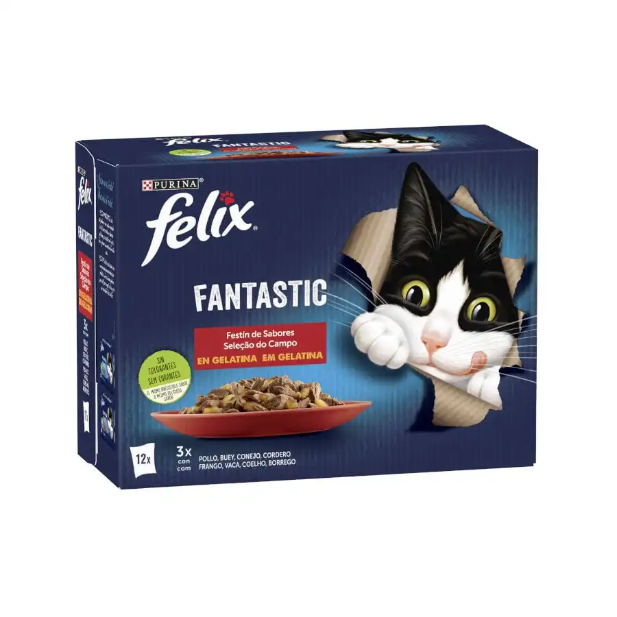 Felix Fantastic Carne en Gelatina sobre  - Multipack