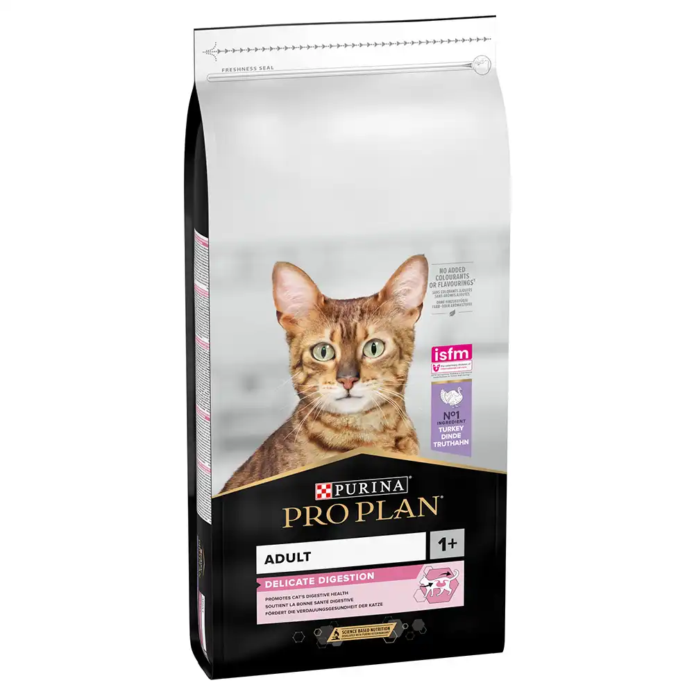 Pro Plan Delicate Adult rico en pavo para gatos - 14 kg