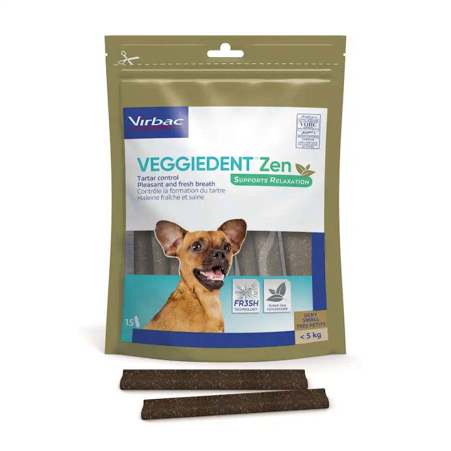 Virbac Láminas Veggiedent Zen XS para perros