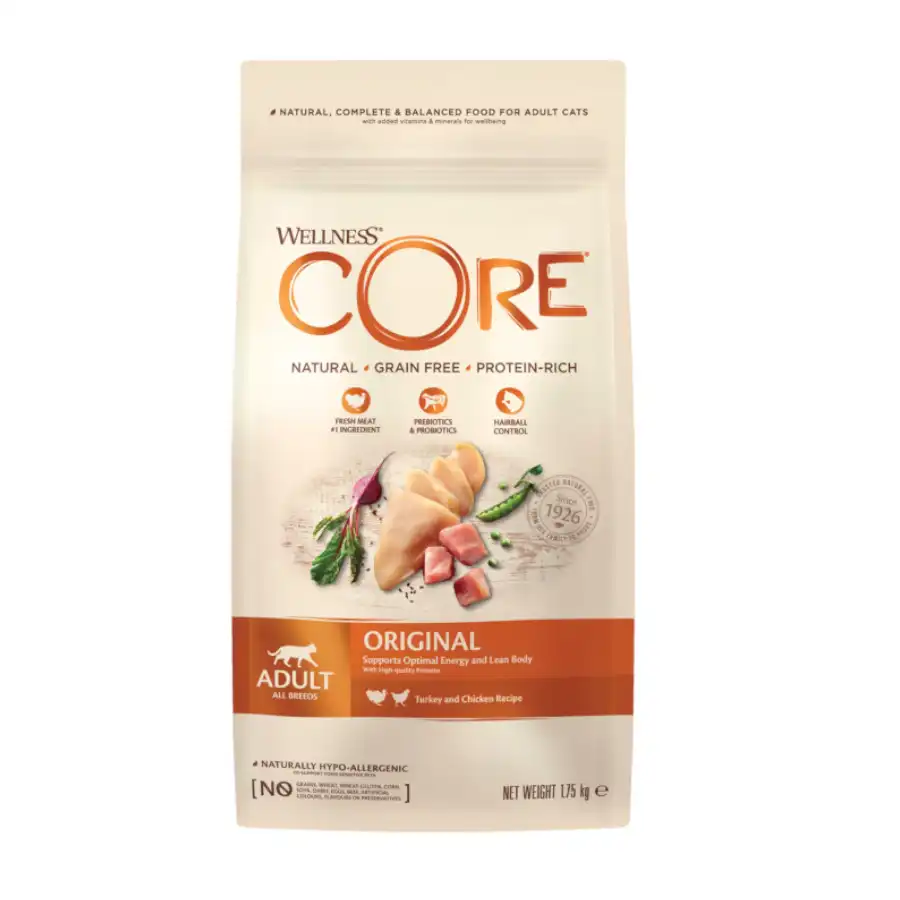 Wellness Core Adult Pollo y Pavo pienso para gatos