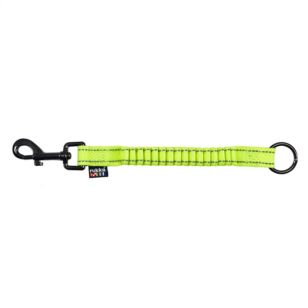 Alargador de correa antichoque Rukka® Bliss, amarillo para perros -  L: 35 cm de largo, 25 mm de ancho