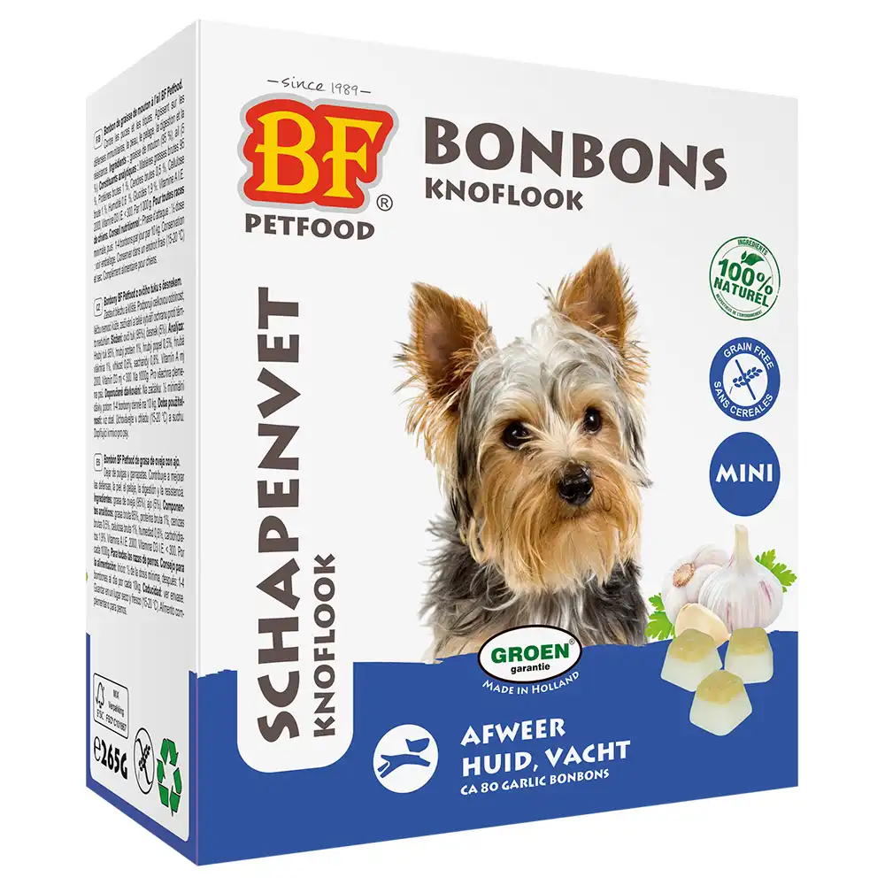 Biofood grasa de oveja con ajo para perros pequeños - 80 unidades