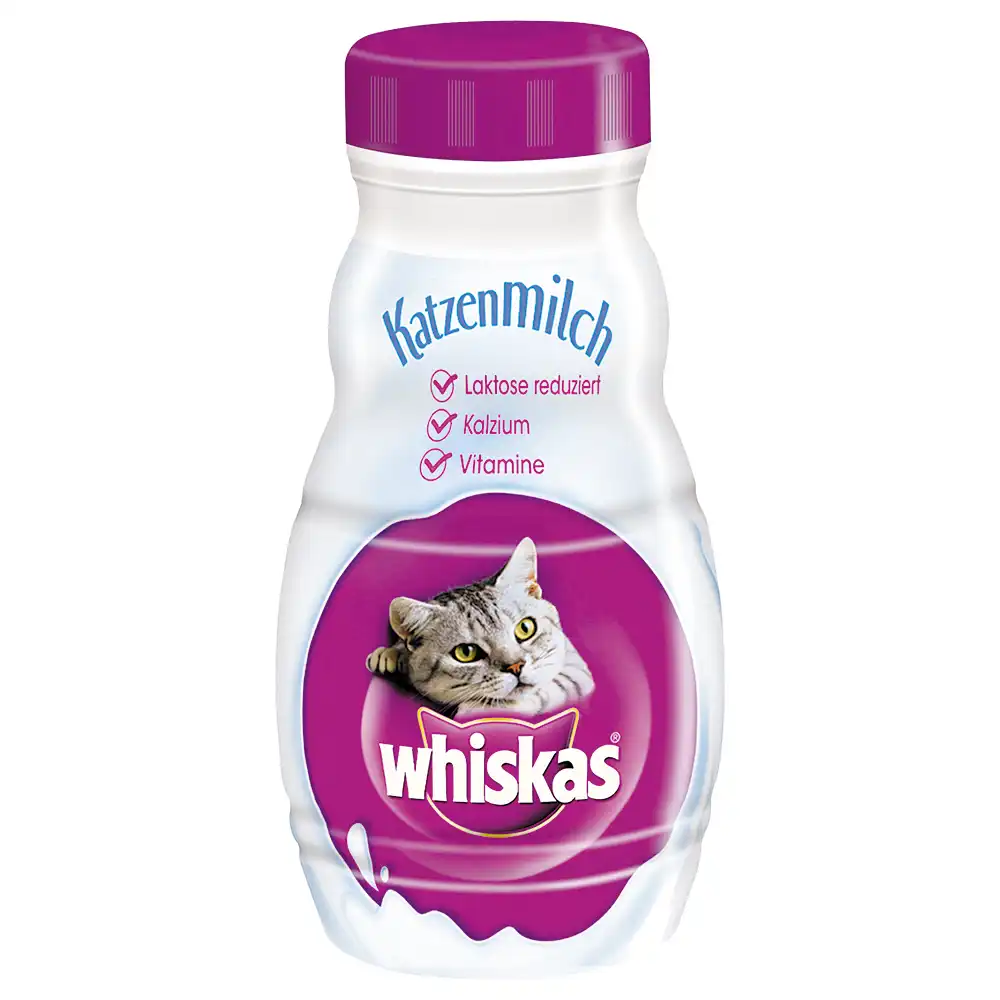 Leche para gatos Whiskas Milk 200 ml - 6 botellas de 200 ml