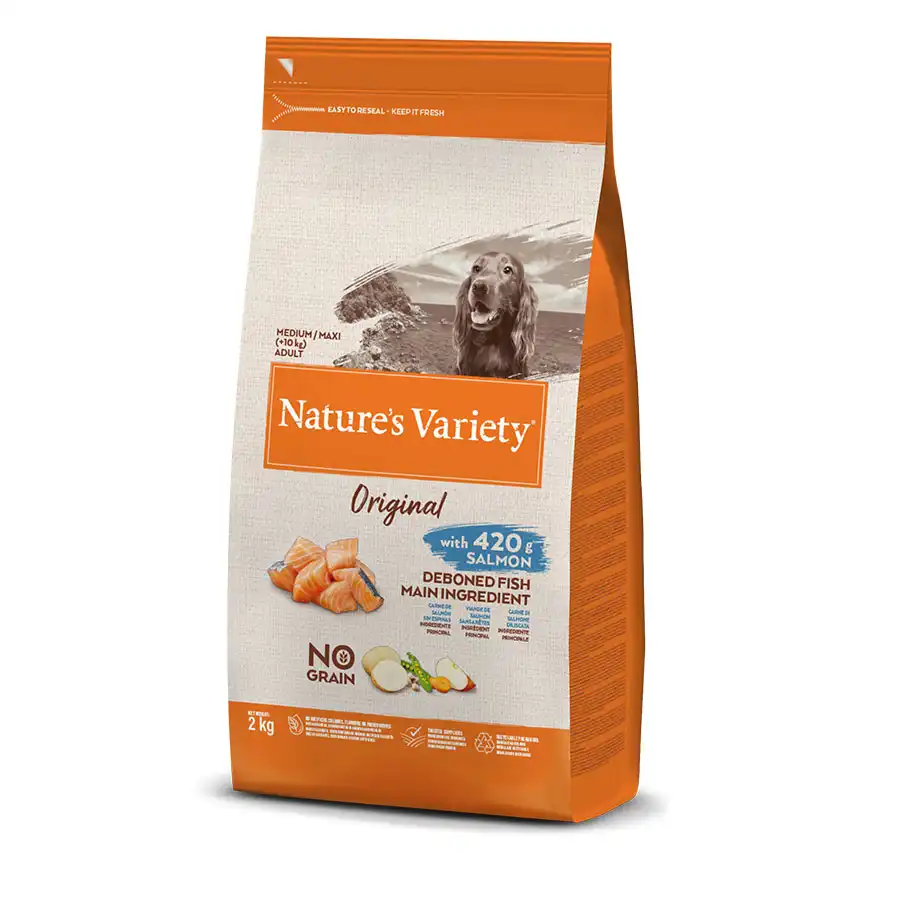 Nature's Variety Adult Medium Original Salmón pienso para perros