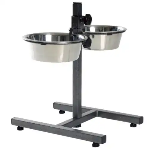 Soporte con 2 comederos para perros 1.8 L