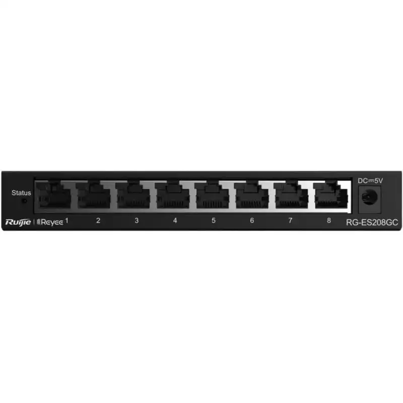 Ruijie Networks RG-ES208GC Switch 8 Puertos Gestionado L2 Gigabit Ethernet Gris