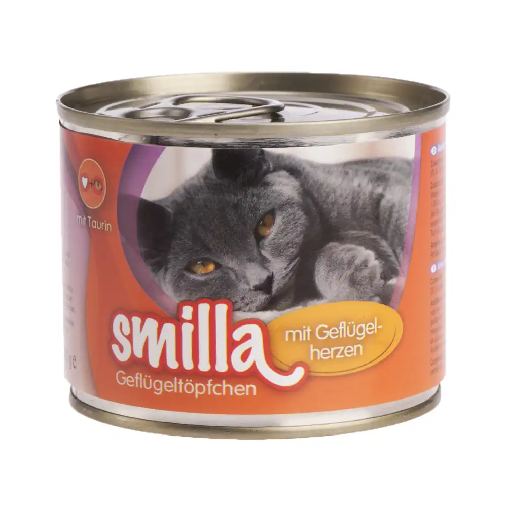 Smilla Tierna ave 6 x 200 g - Ave con corazones de ave