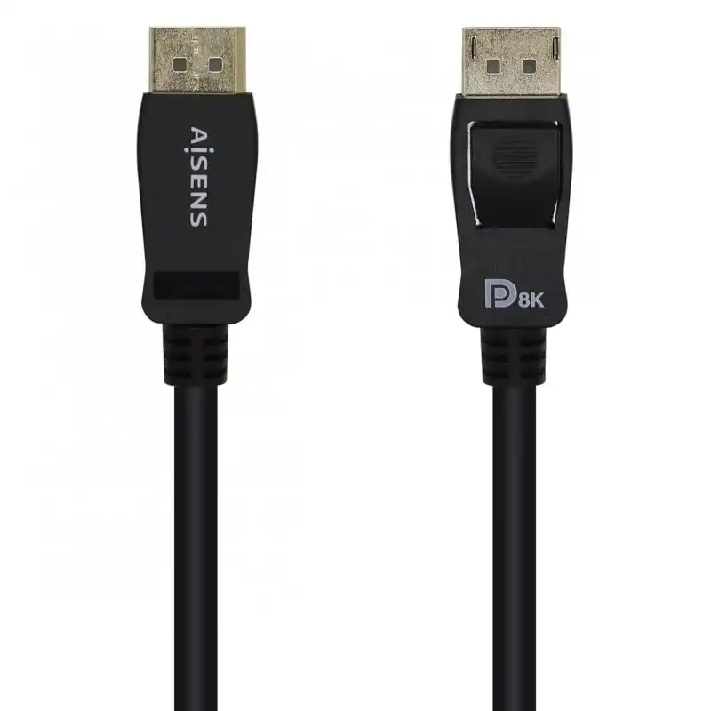 Aisens Cable Displayport V1.4 Macho/Macho 2m Negro