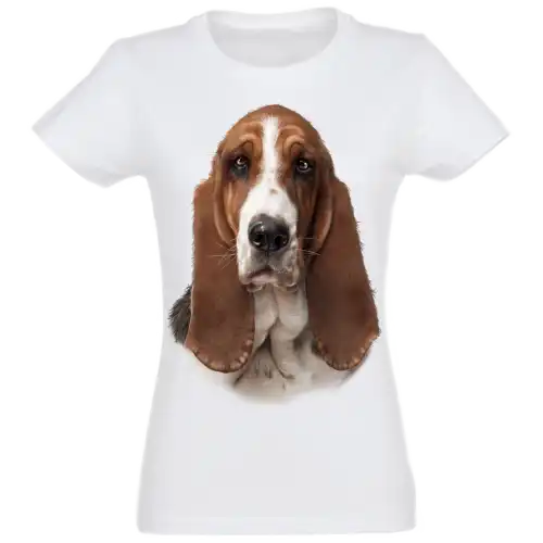 Camiseta Basset Mujer color Blanco