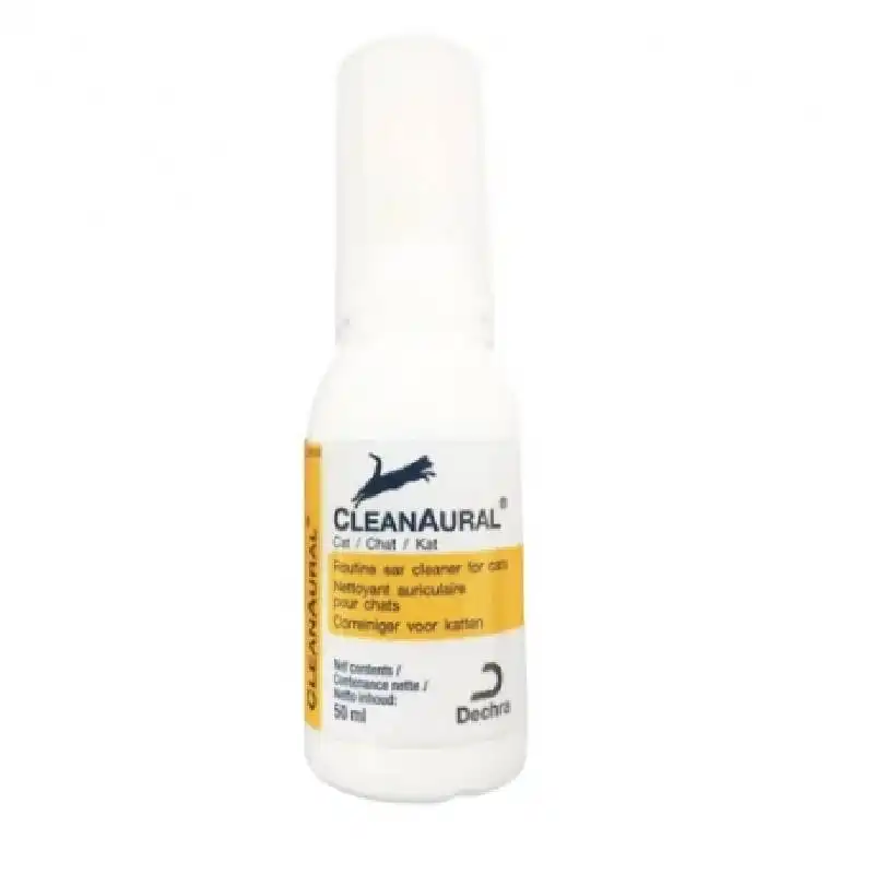 CLEAN AURAL Limpiador de oidos para gatos 50 ml., Cantidad 50 ml