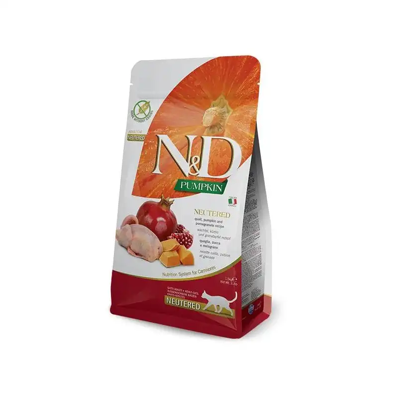 Farmina N&D Grain Free Pumpkin Neutered Cat Codorniz 300 GR