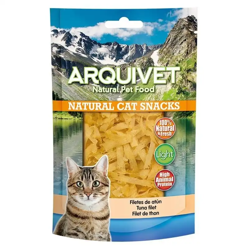 Golosinas para gatos Snack gato - Filetes de atun 50g, Unidades 24 unidades