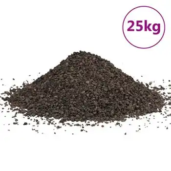 Grava De Basalto Negra 25 Kg 1-3 Mm Vidaxl