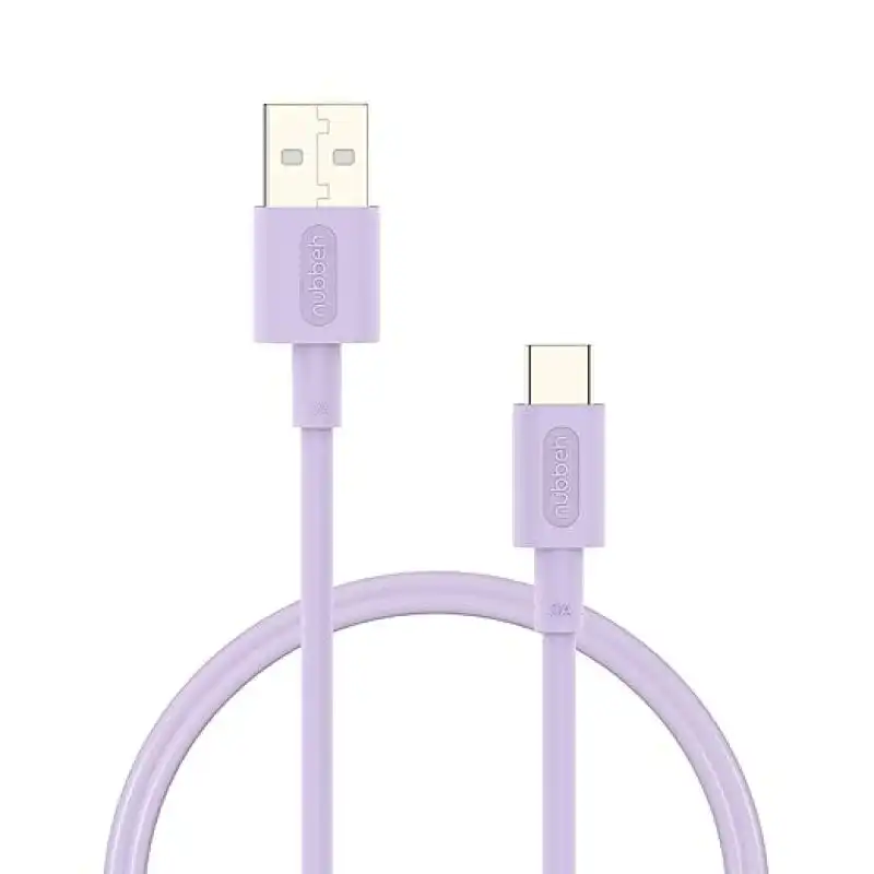 Nubbeh Elisium Cable USB-A a USB-C Tpe 1m 3A Lila
