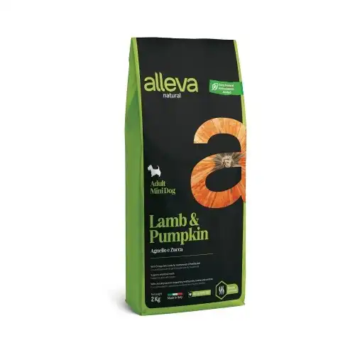 Pienso Alleva Natural Adult Lamb & Pumpkin Mini sabor Cordero y Calabaza