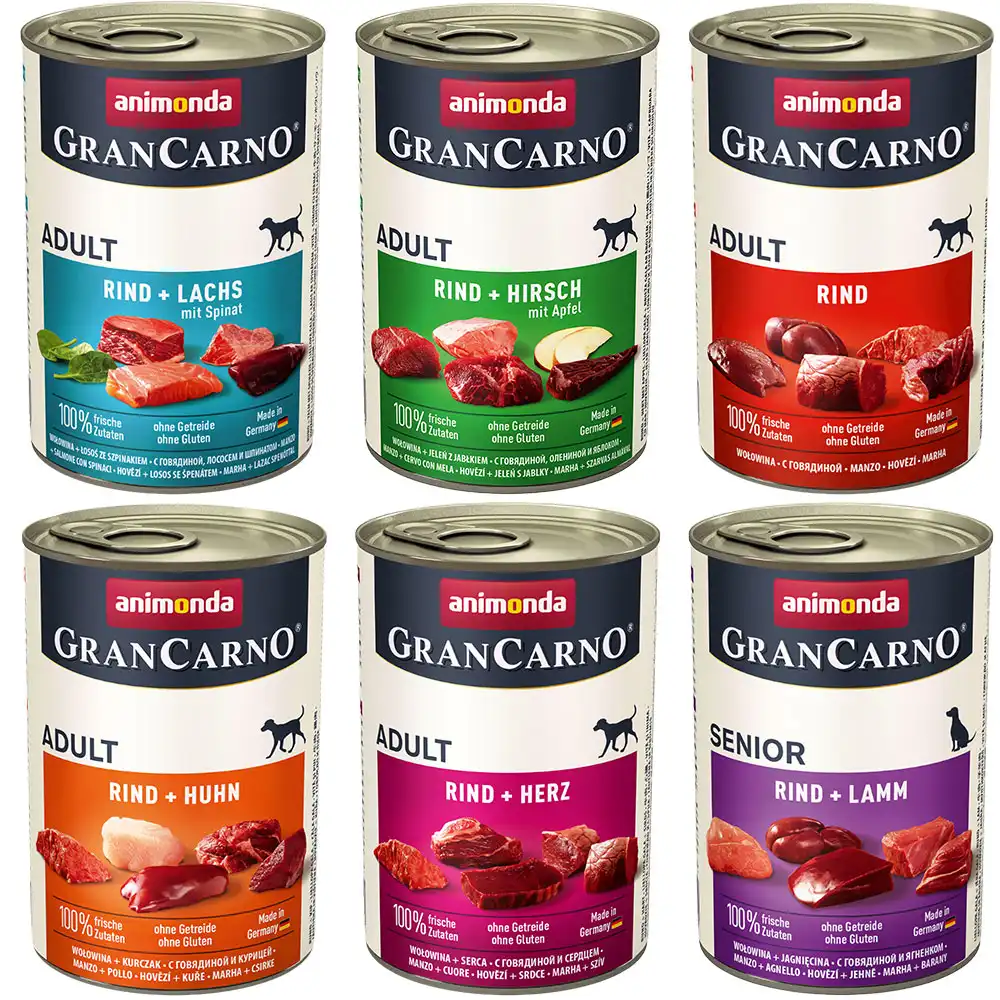 Animonda GranCarno Original Adult 6 x 400 g - Pack mixto I