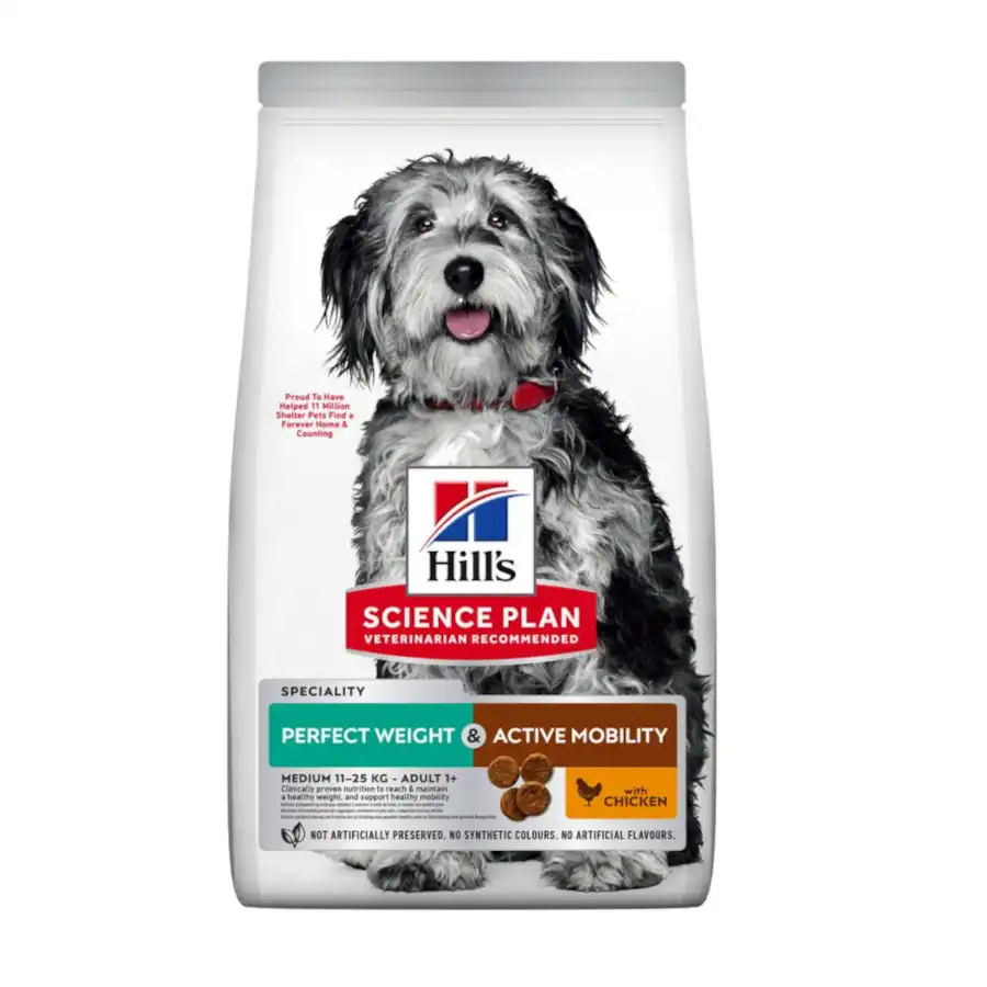 Hill's Science Plan Perfect weight & Active Mobility pollo pienso para perros