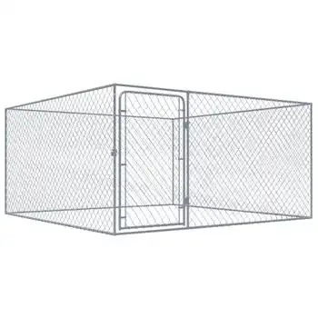 Perrera De Exterior De Acero Galvanizado 2x2x1 M Vidaxl