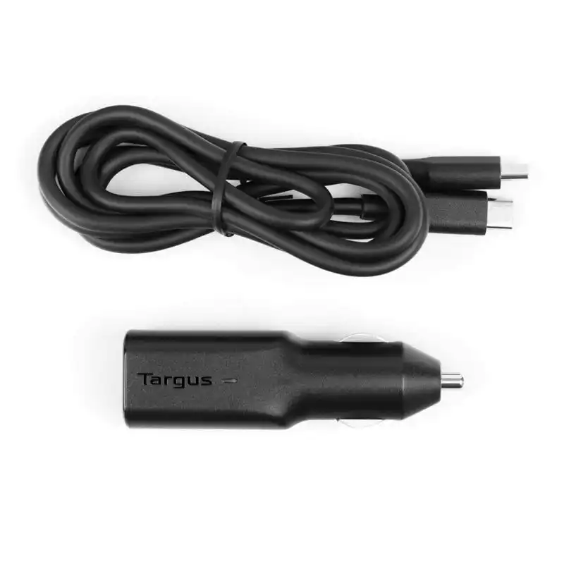 Targus APD39EU Cargador de Coche USB-C + Cable USB-C 45W Negro