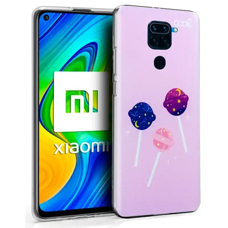 Cool Funda Silicona Dibujos Caramelos para Xiaomi Redmi Note 9