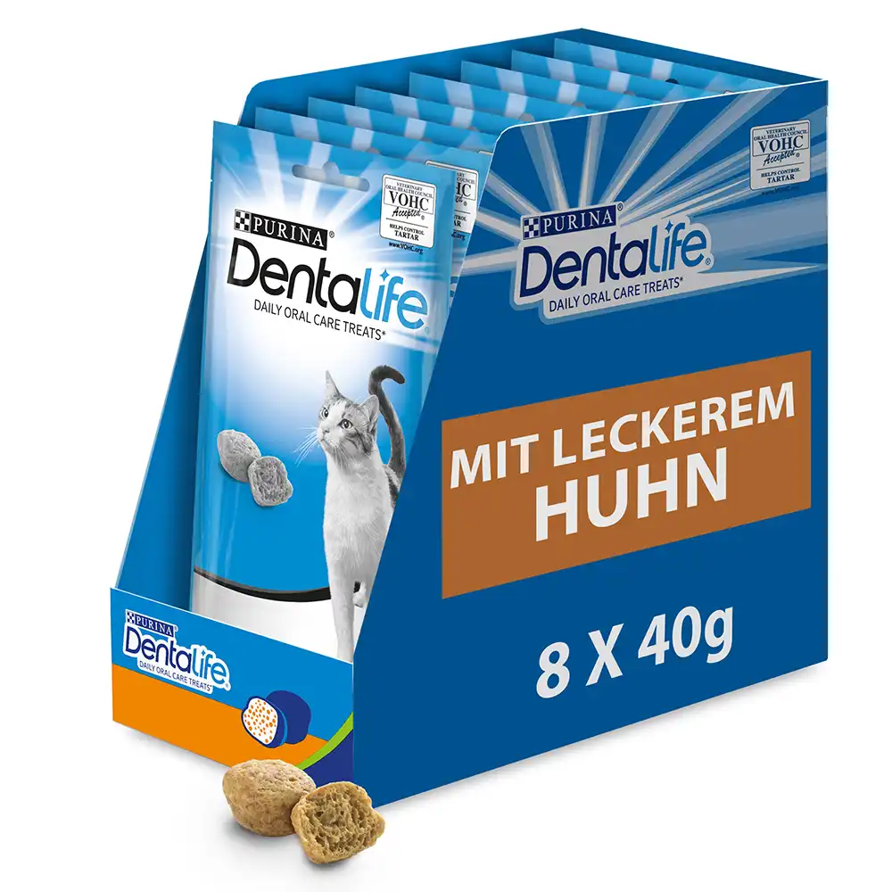 Purina Dentalife 8 x 40 g snacks dentales para gatos: ¡25 % de descuento! - Pollo