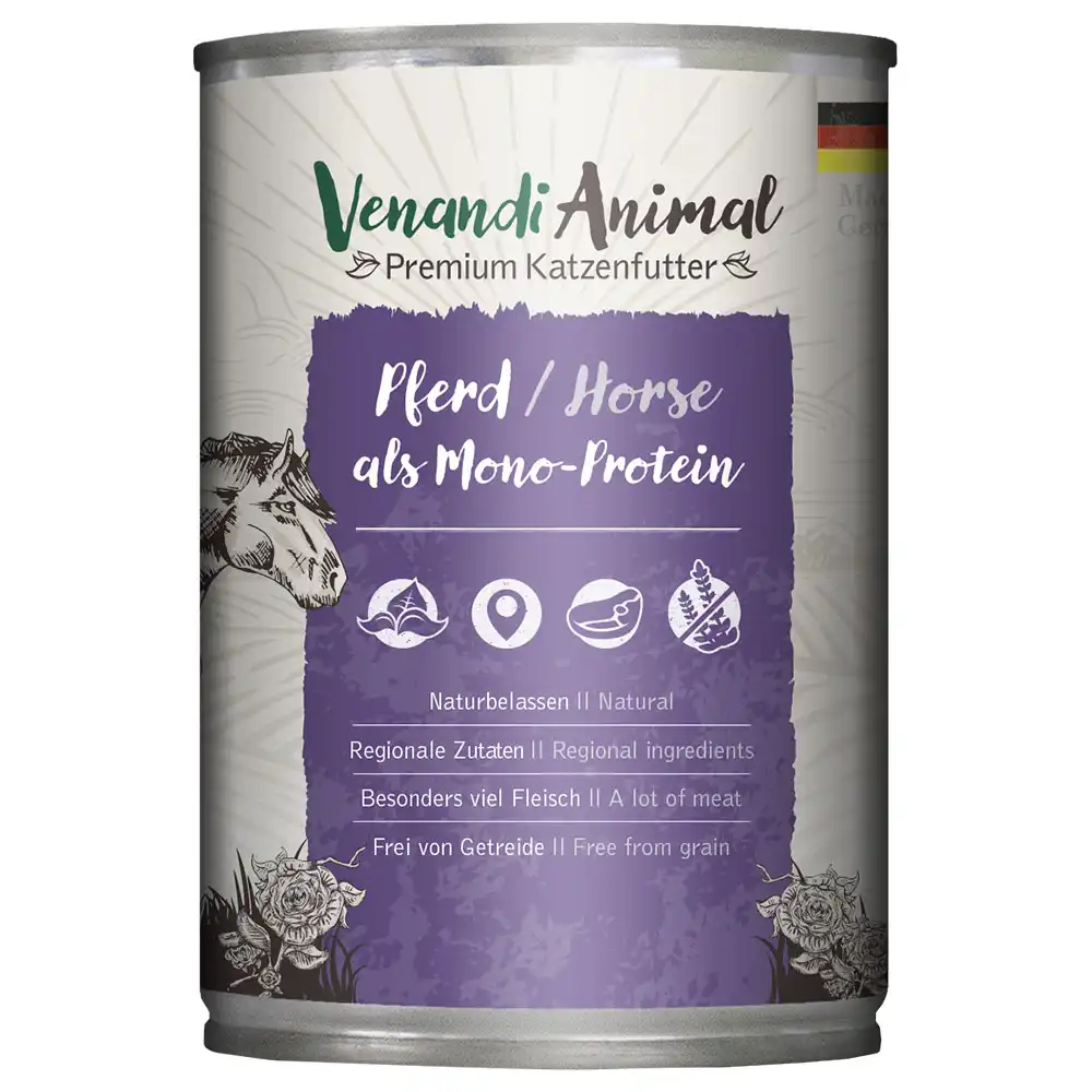 Venandi Monoproteína Animal 6 x 400 g - Caballo