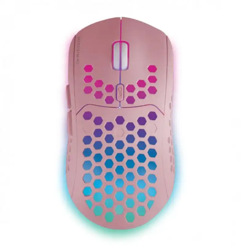 Mars Gaming MMW3 Ratón Gaming Inalámbrico RGB Flow 3200DPI Rosa