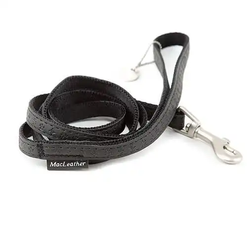 Correa para perros MacLeather negra S