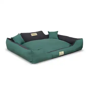 Cama Para Perro 115x95 Cm Color Verde/negro Kingdog