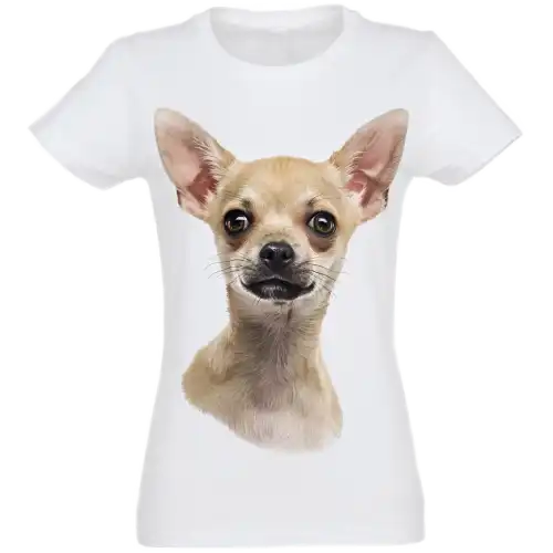 Camiseta Mujer Chihuahua color Blanco