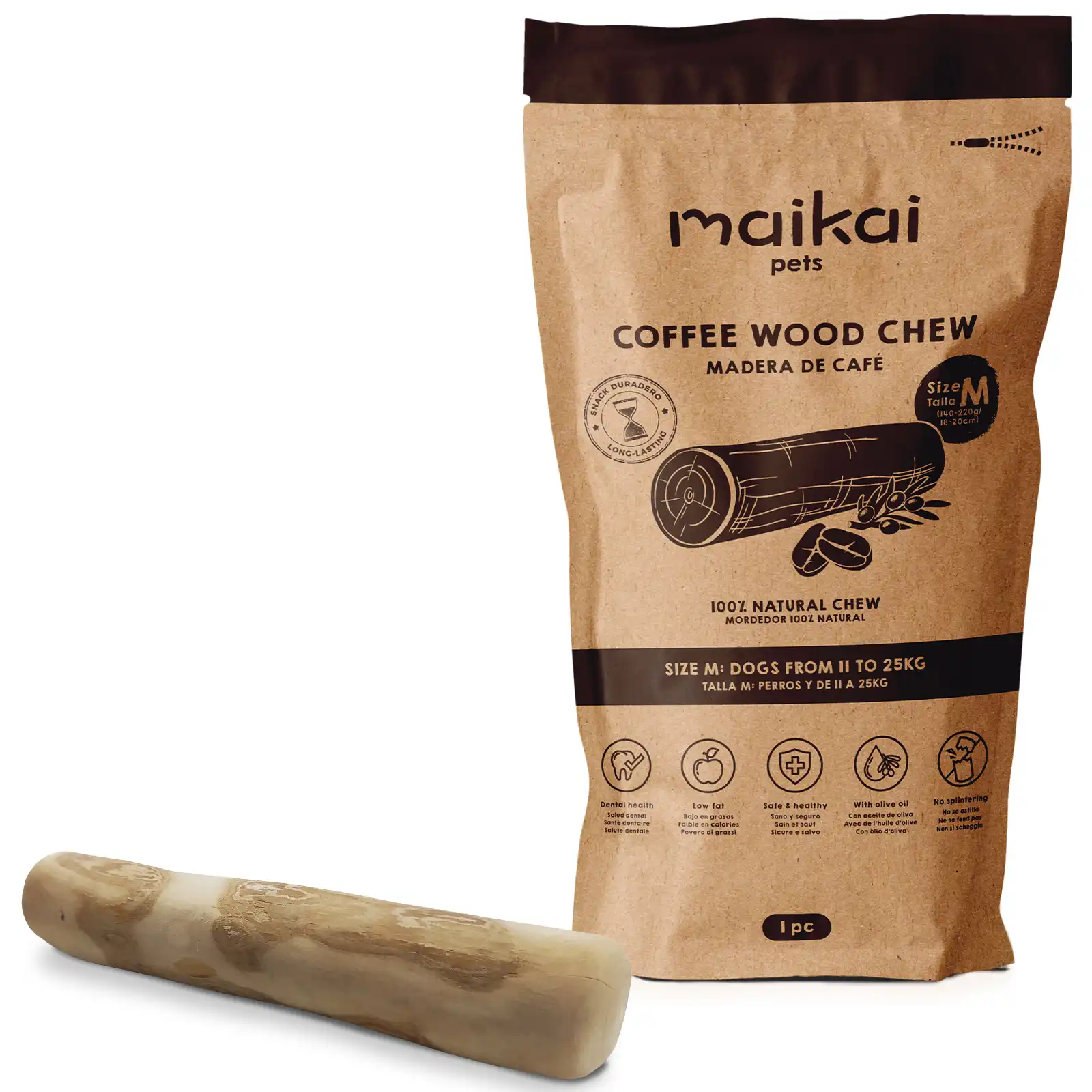 Madera de Café Natural para perros