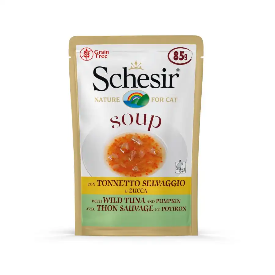 Schesir Sopa Gato Atun Salvaje y Calabaza 86 gr