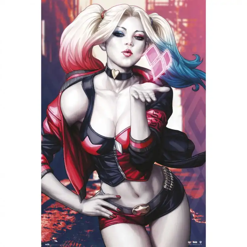 Erik Maxi Póster DC Comics Harley Quinn Beso 91.5x61cm
