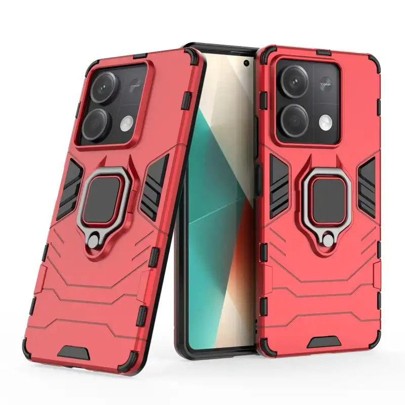 Max Power Digital Funda Magnética con Anillo Negro para Móvil Xiaomi Redmi Note 13 5G